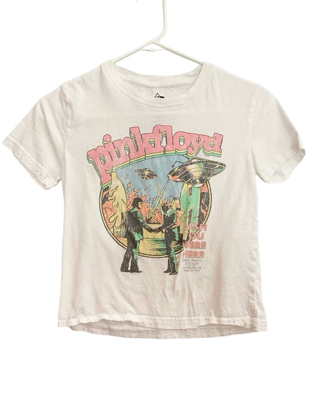 Pink Floyd Kids Tee Girls Size Small Youth Retro Graphic Print Tee Crewneck
